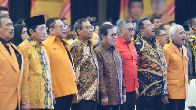 Menag Nasaruddin Umar, Hasto hingga Mahfud MD Hadiri HUT Hanura di Ancol