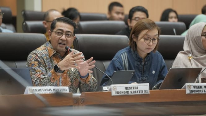 Di DPR, Menteri Riefky Beberkan 8 Asta Ekraf dan Penyesuaian Efisiensi Anggaran Rp90,5 M