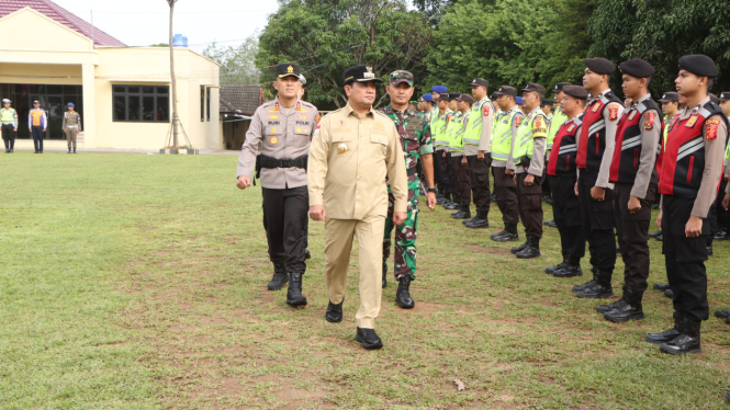 744 Personel Gabungan Jaga Arus Mudik di Banyuasin, Begini Proses Pengamanannya