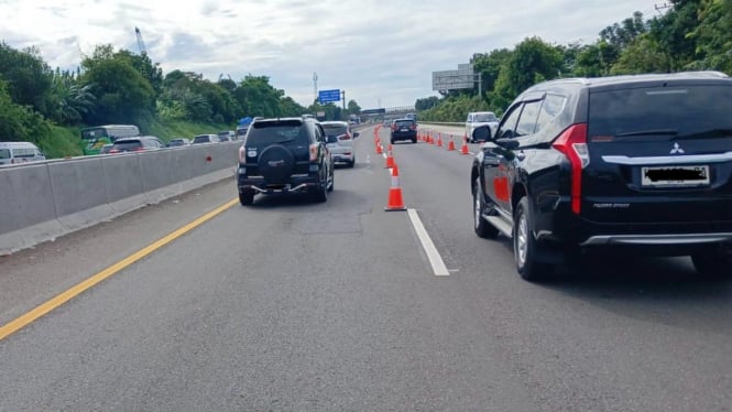 Jasamarga Terapkan Buka Tutup Pintu Masuk Contraflow arah Cikampek