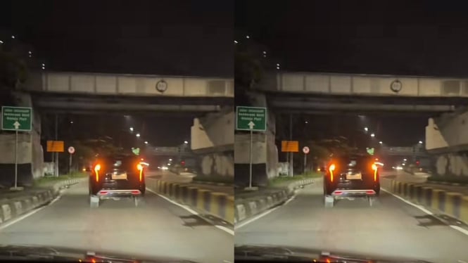 Viral! Pajero Ugal-ugalan di Mangga Dua Jakut, Lawan Arah Pakai Strobo
