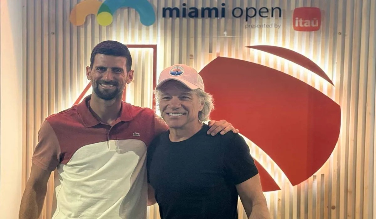 Sebelum Tampil di Miami Terbuka, Novak Djokovic Bertemu Jon Bon Jovi