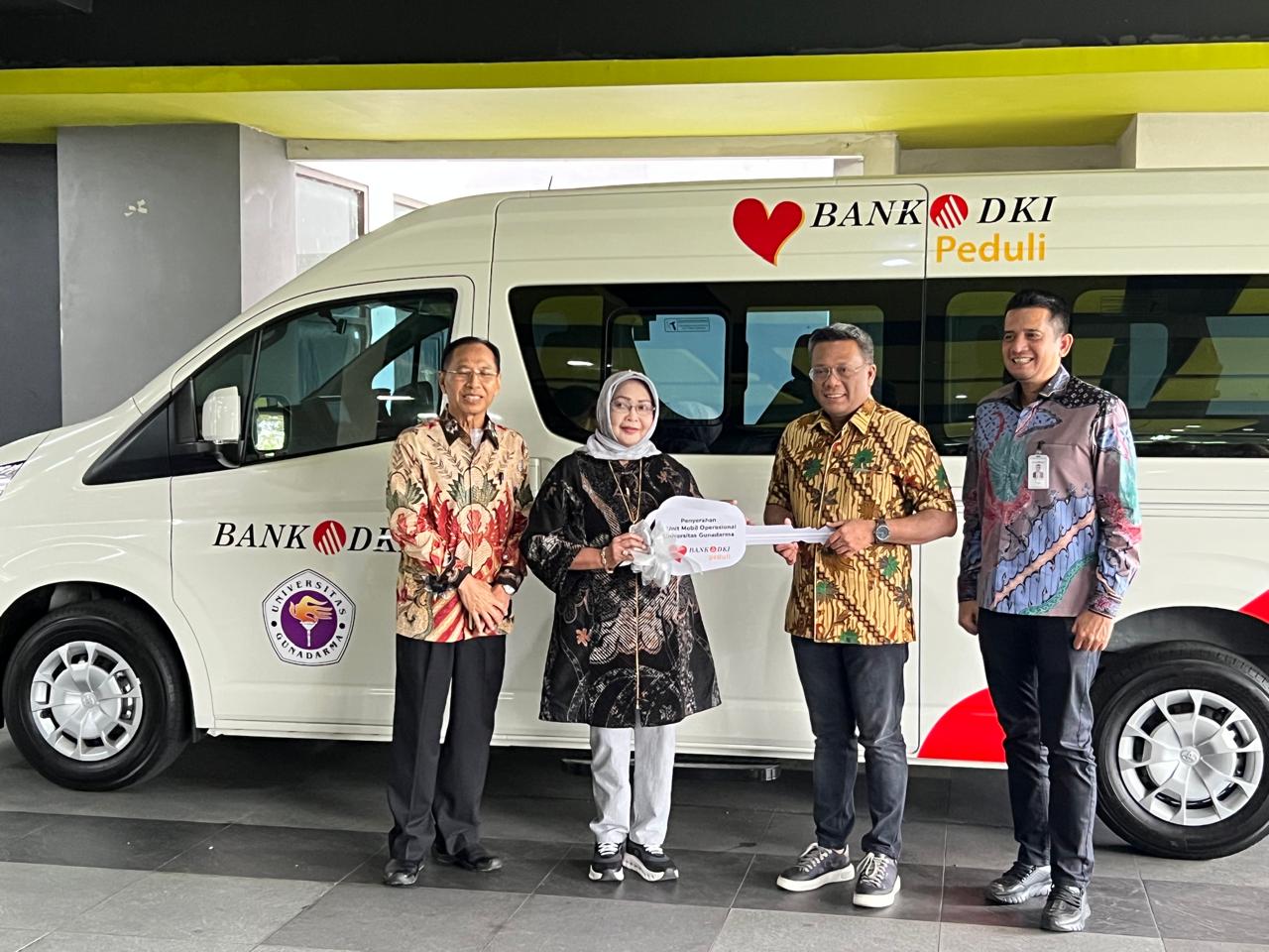 Dukung Dunia Pendidikan, Bank DKI Berikan 1 Unit Mobil Operasional untuk Universitas Gunadarma