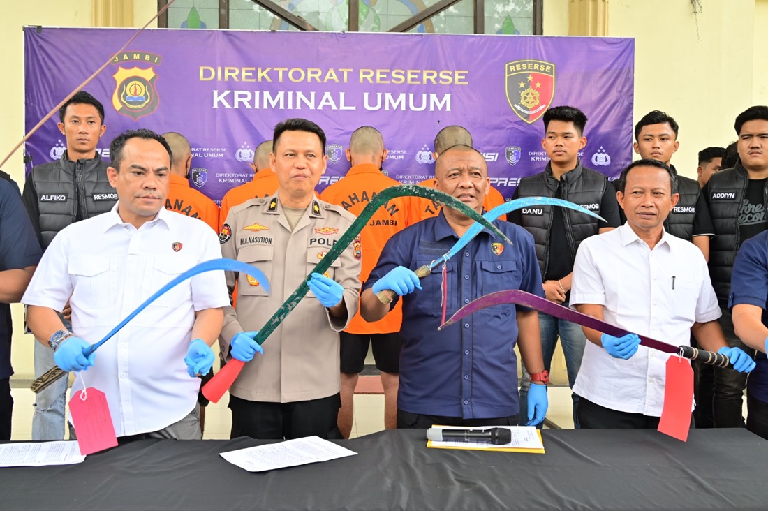 Polda Jambi Gagalkan Rencana Perang Geng Motor