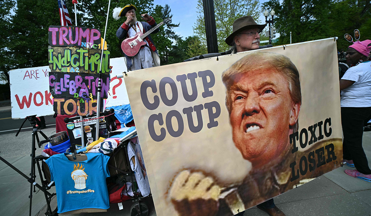 Ramai Demo di AS, Massa Tentang Kebijakan Trump